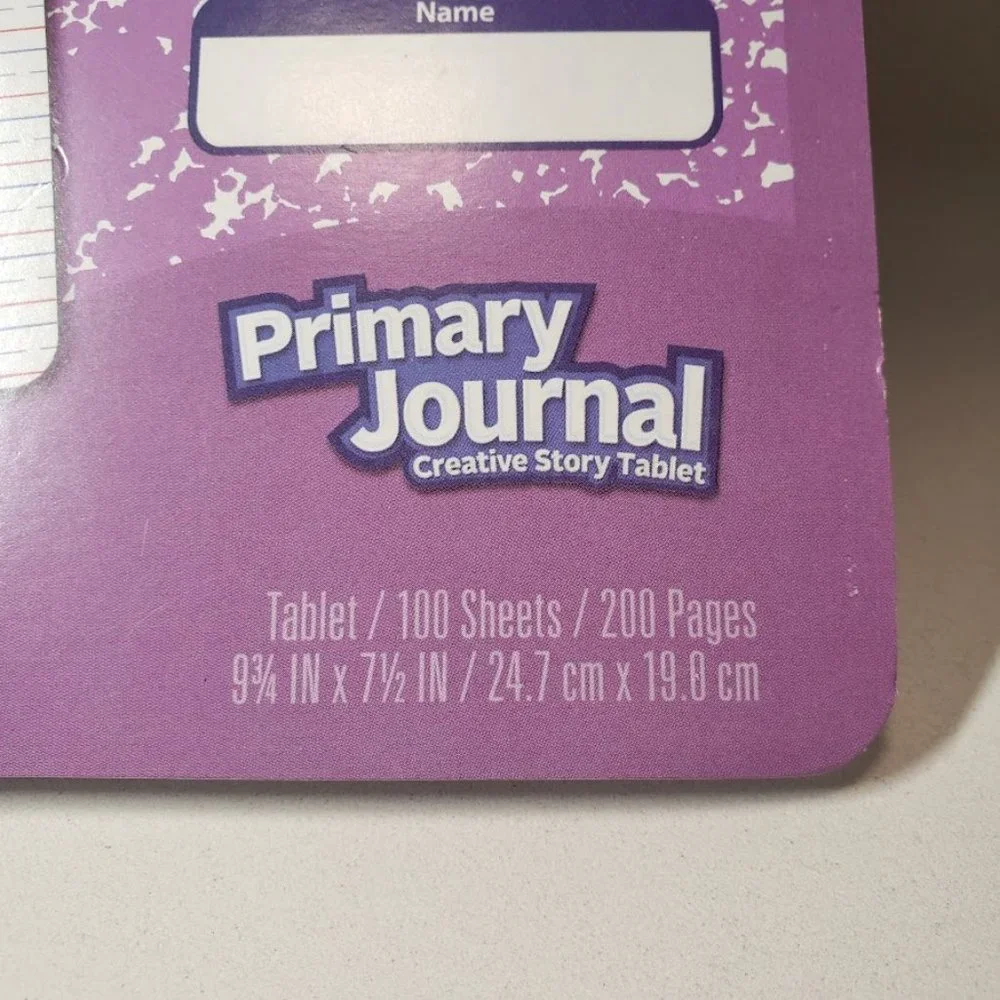 SET of 2 Journal Primary Composition Notebooks Notebook Writing School Supplies